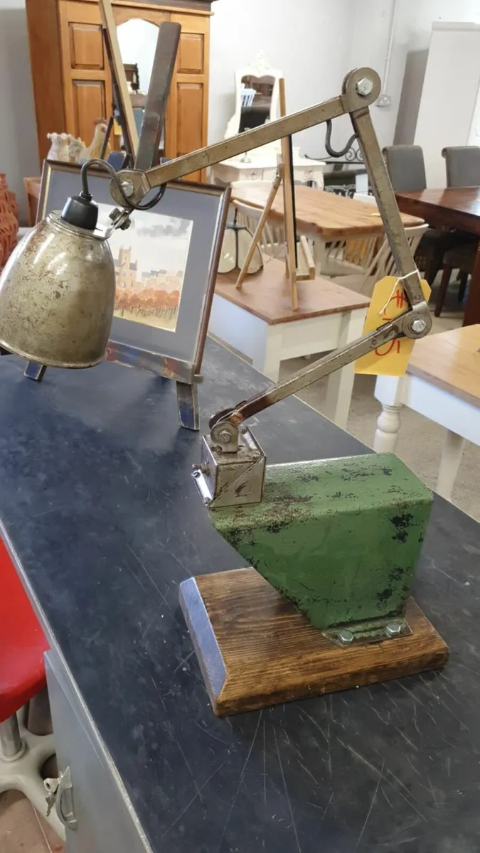 Vintage, 1950s engineering work anglepoise lamp - Image 1