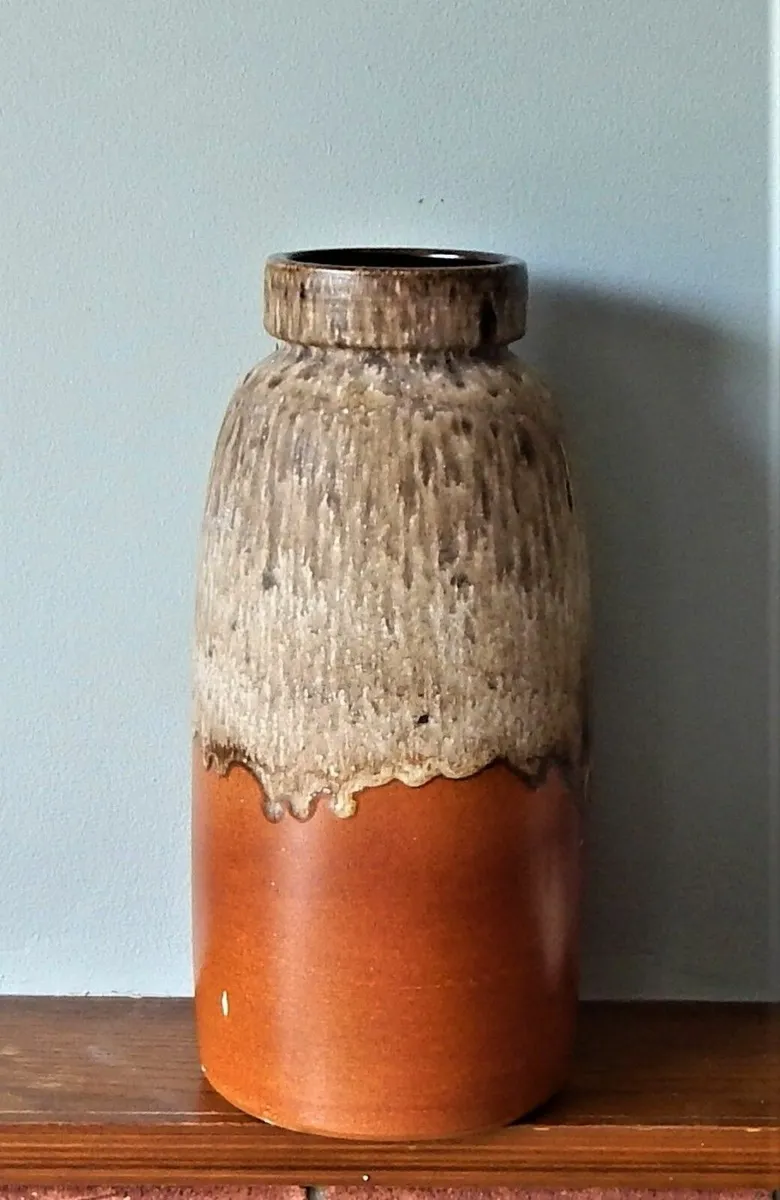 Vintage Large Art Pottery Glazed Vase - Image 2