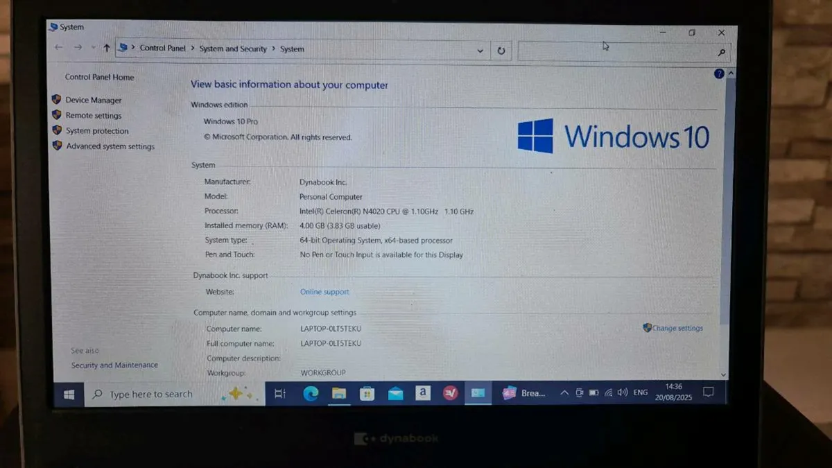 Dynabook/toshiba laptop - Image 2
