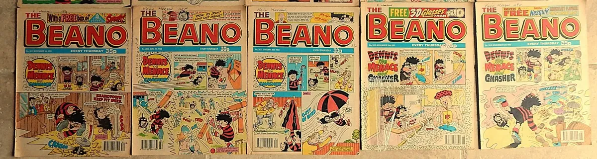 Selection of 20 Vintage Beano Comics from the 90s - Image 3