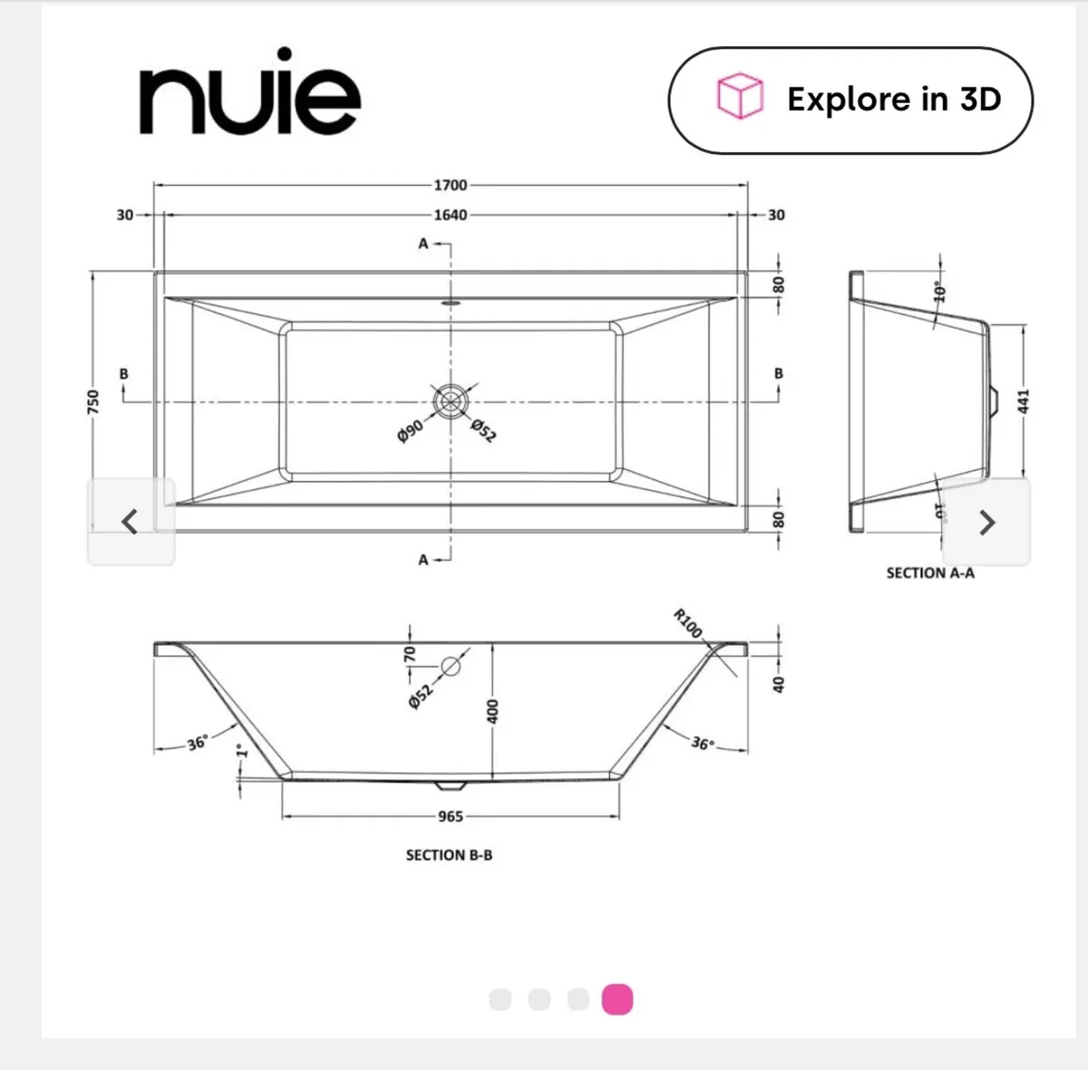 Bath 1700 x 750 - Image 2