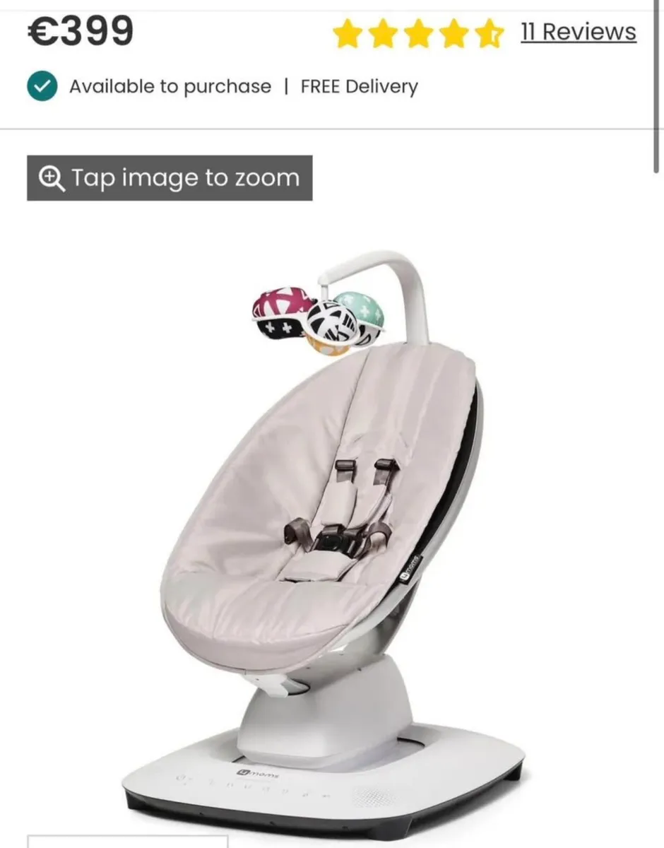 4moms MamaRoo Baby Swing – Excellent Condition - Image 3