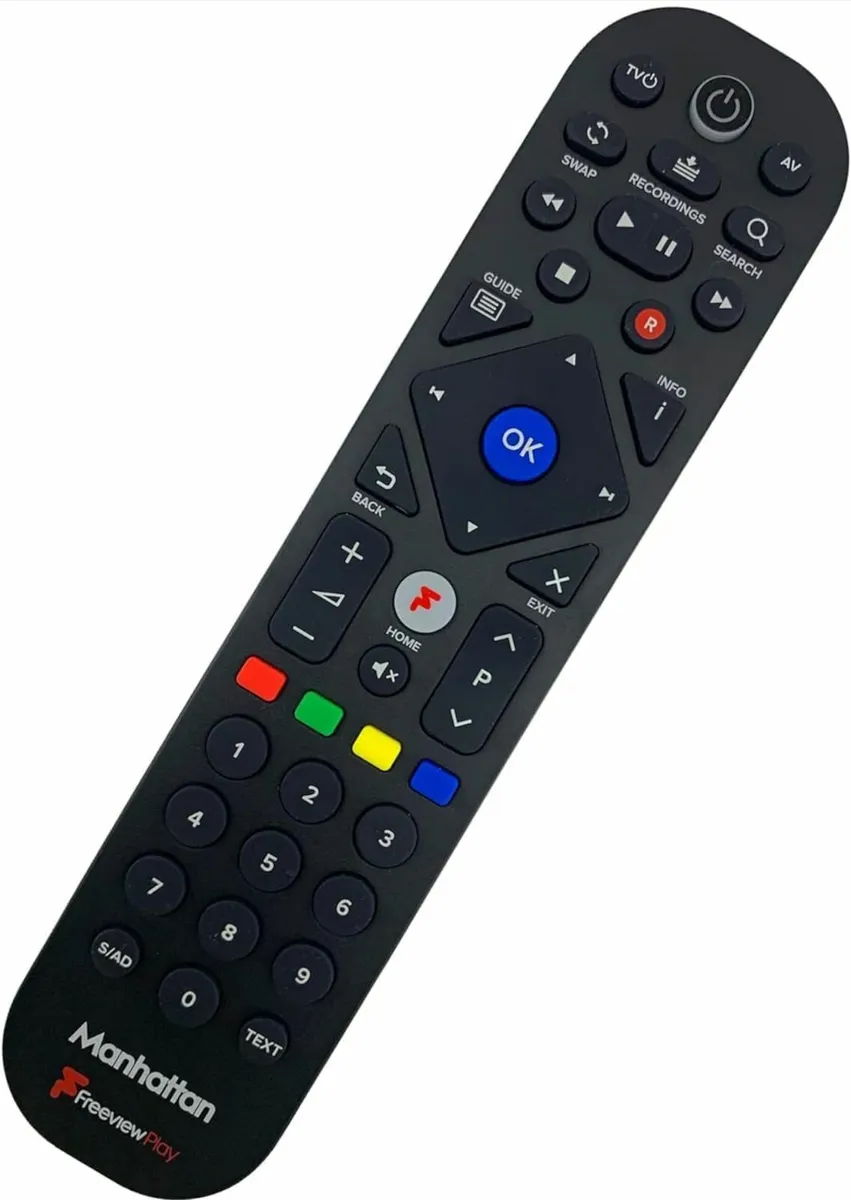 Manhattan T3-R Remote Control for Freeview Play 4K