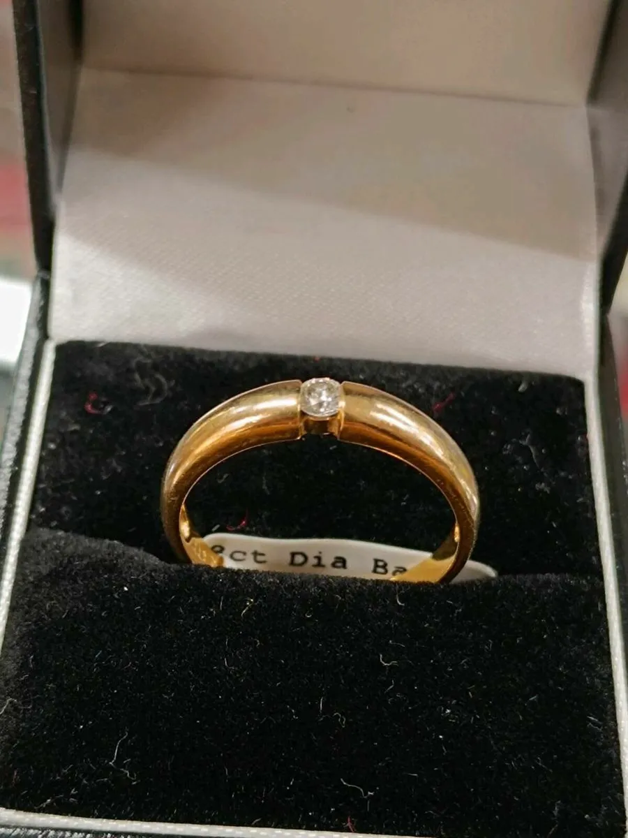 Eclipse Diamond Ring , 8k yellow gold - Image 3