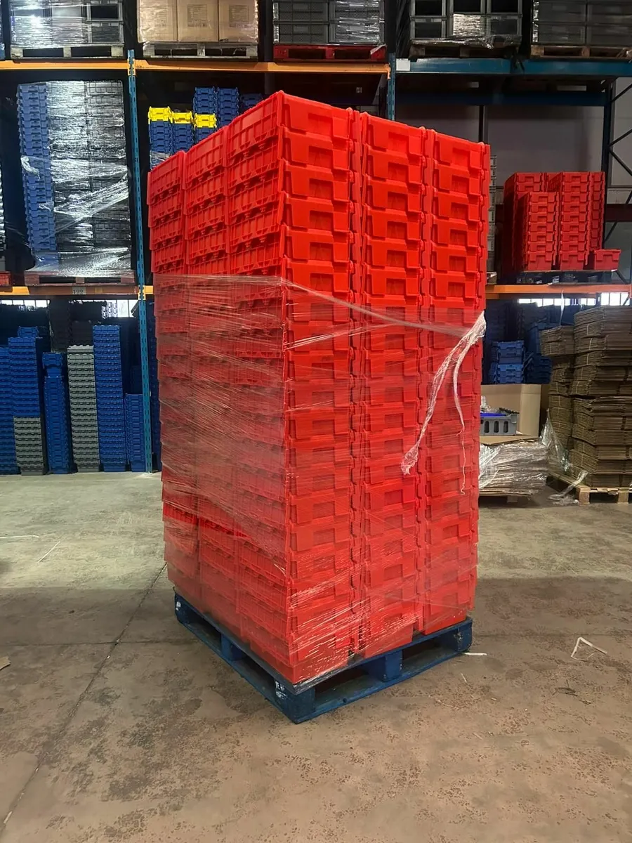 Pallet of 150 tote boxes - Image 1
