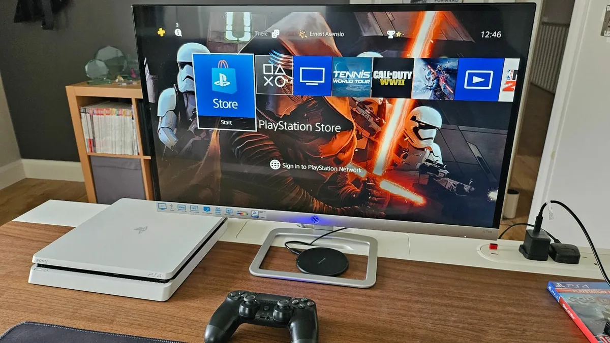 White Playstation 4 Slim - PS4 - Image 1