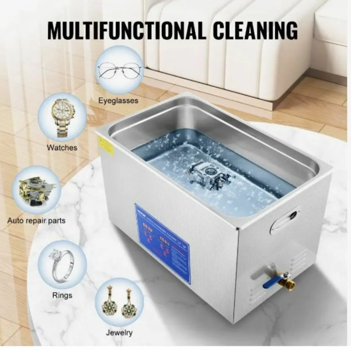 Professional Ultrasonic Cleaner, 30 L Ultrasonic - Image 4