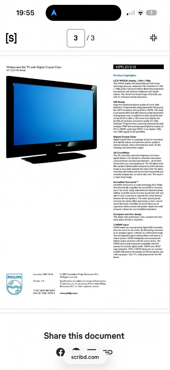 TV 1 or 2 or 3 x job lot  €150 or€60,€50,€40 Rush - Image 2