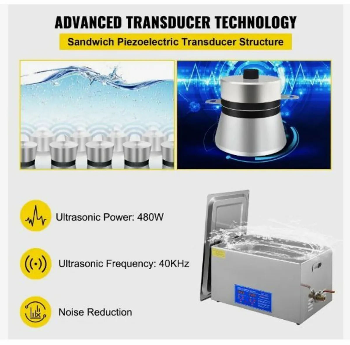 22L Ultrasonic Cleaner Machine Stainless Steel - Image 2