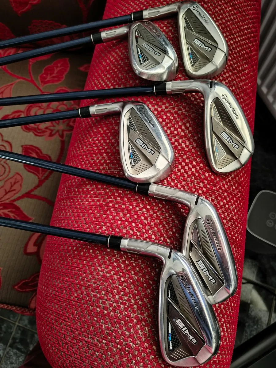 Left hand Taylor made Simm 2 max irons - Image 1