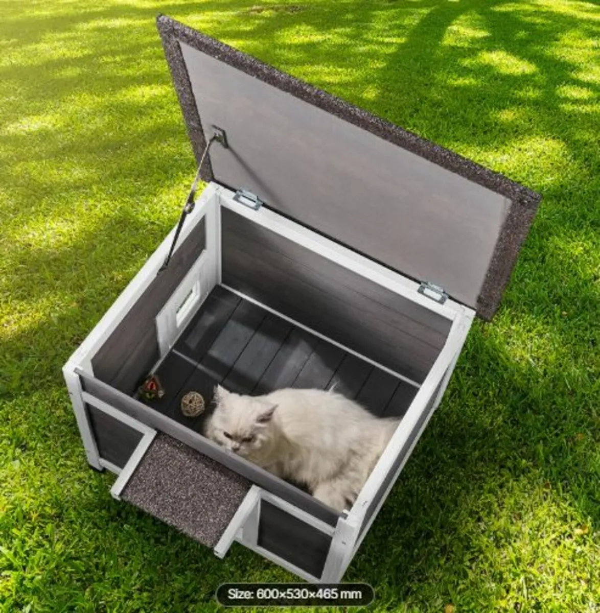 Outdoor Cat House Weatherproof, Feral Cat Shelter - Image 4