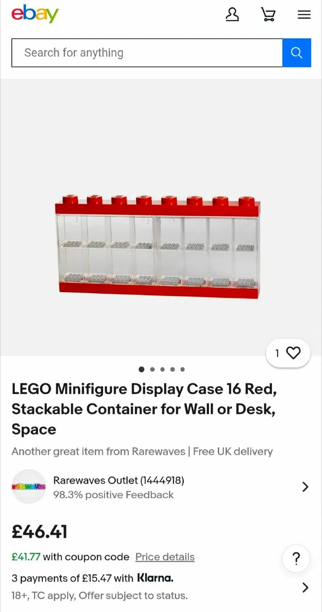 Lego minifigures display case - Image 2