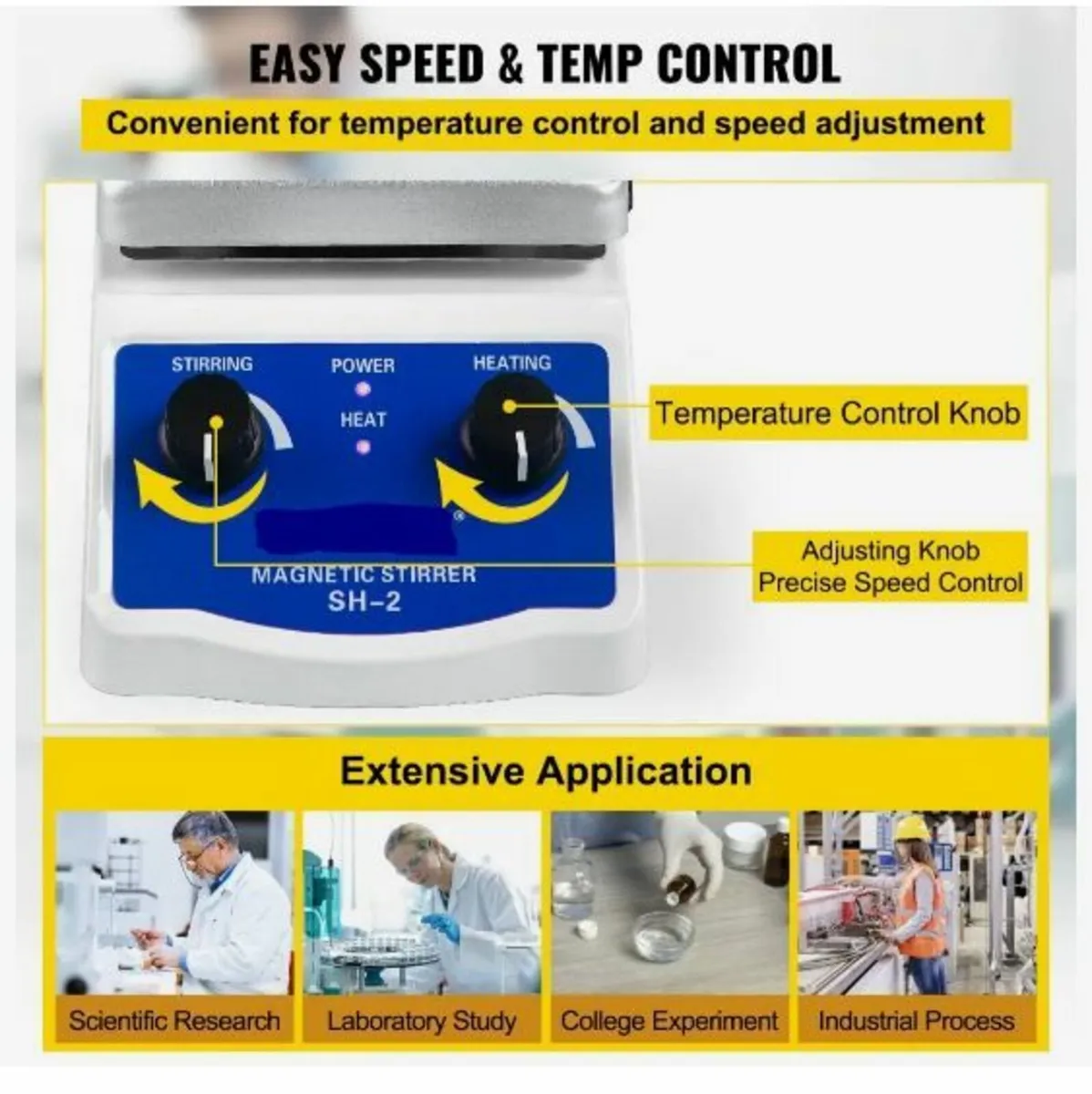 SH-2 Magnetic Stirrer Laboratory Magnetic - Image 4