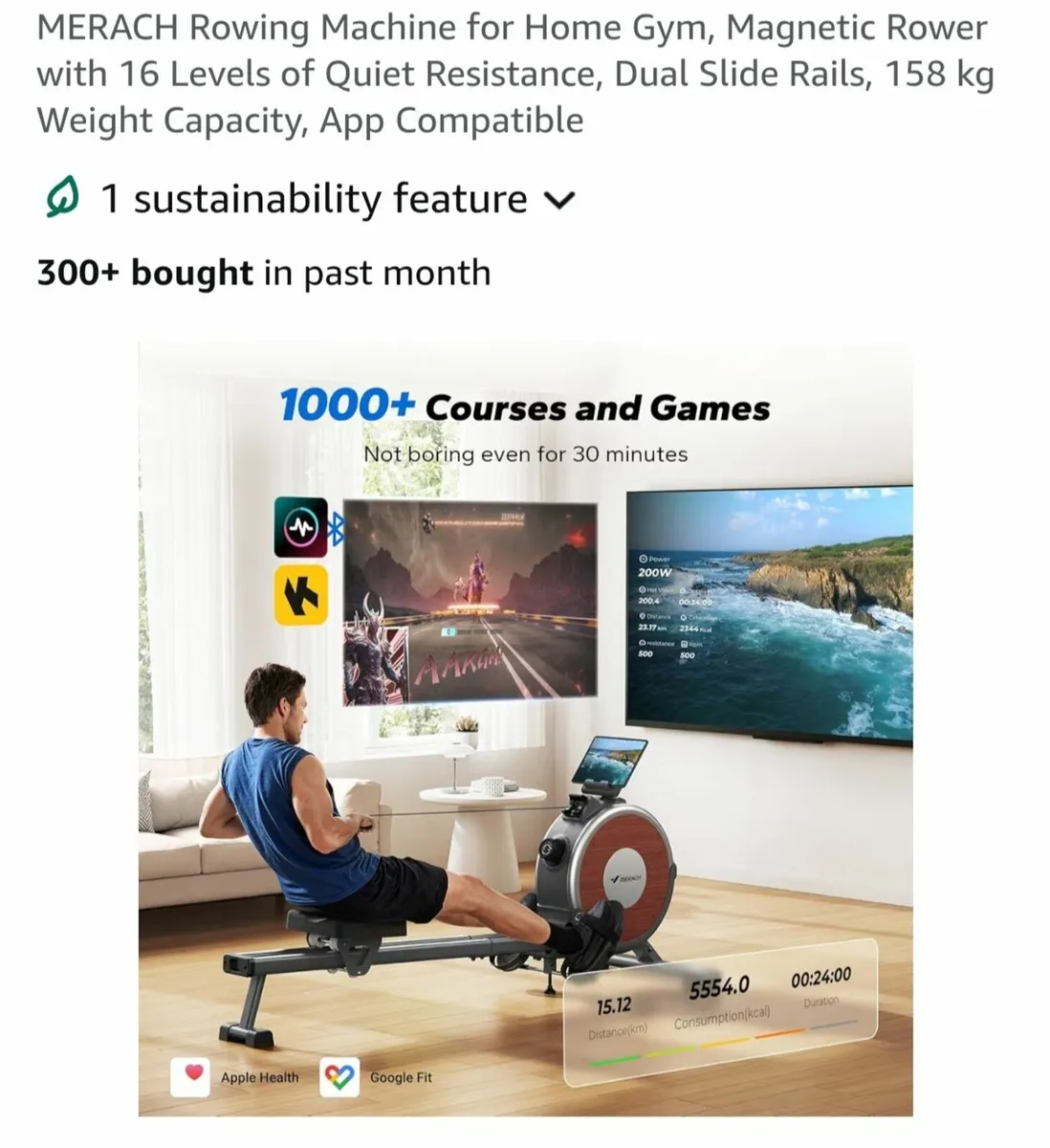 Merach rowing machine - Image 3