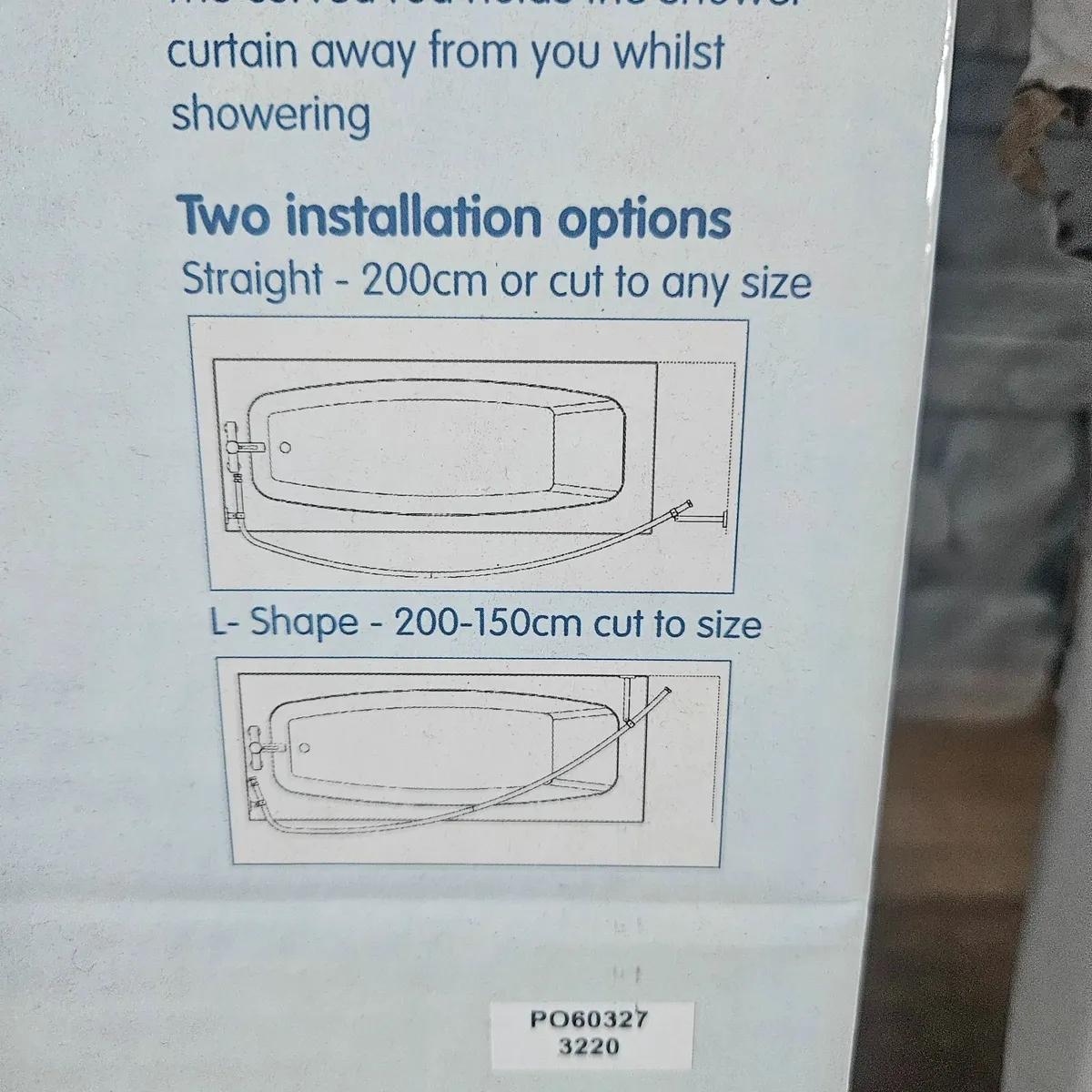 Shower curtain rods. Unused. - Image 3