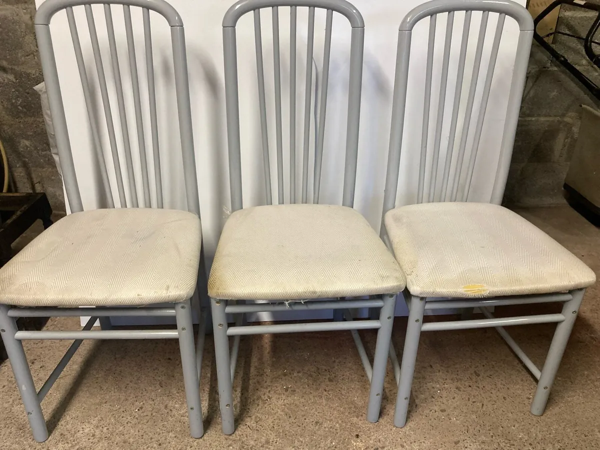 Project 3 Dining Chairs & 3 small Stools - Image 2