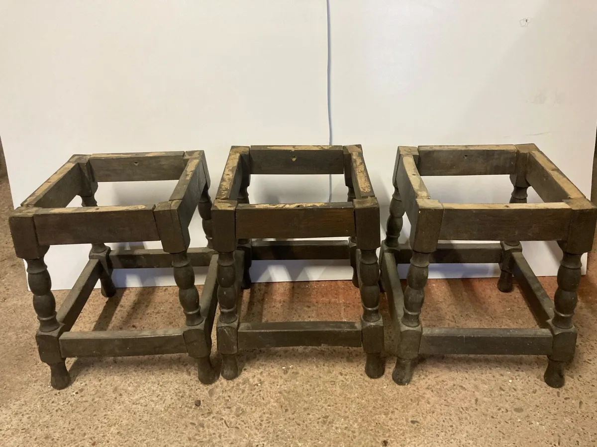 Project 3 Dining Chairs & 3 small Stools - Image 4