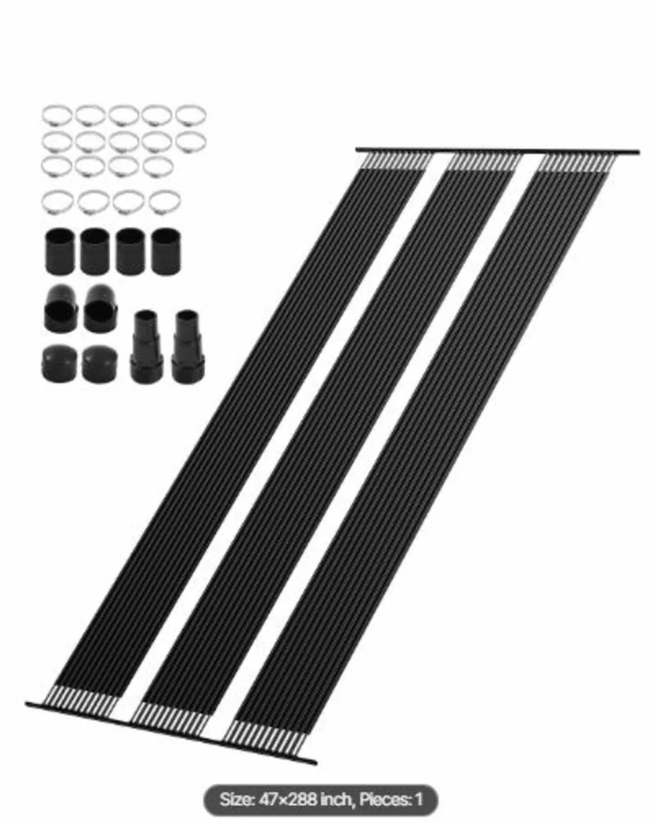 Solar Pool Heater,4x24 ft HDPE Pool Heating System - Image 1