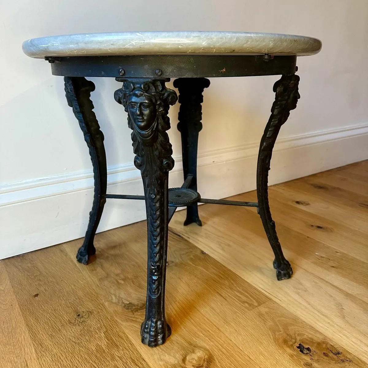 19th Century Circular Marble Top Coffee Table with - Image 2