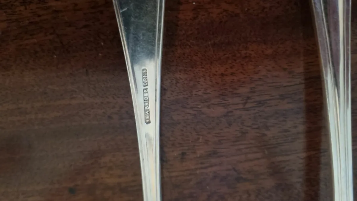 Antique Newbridge Silver Spoons - Image 2