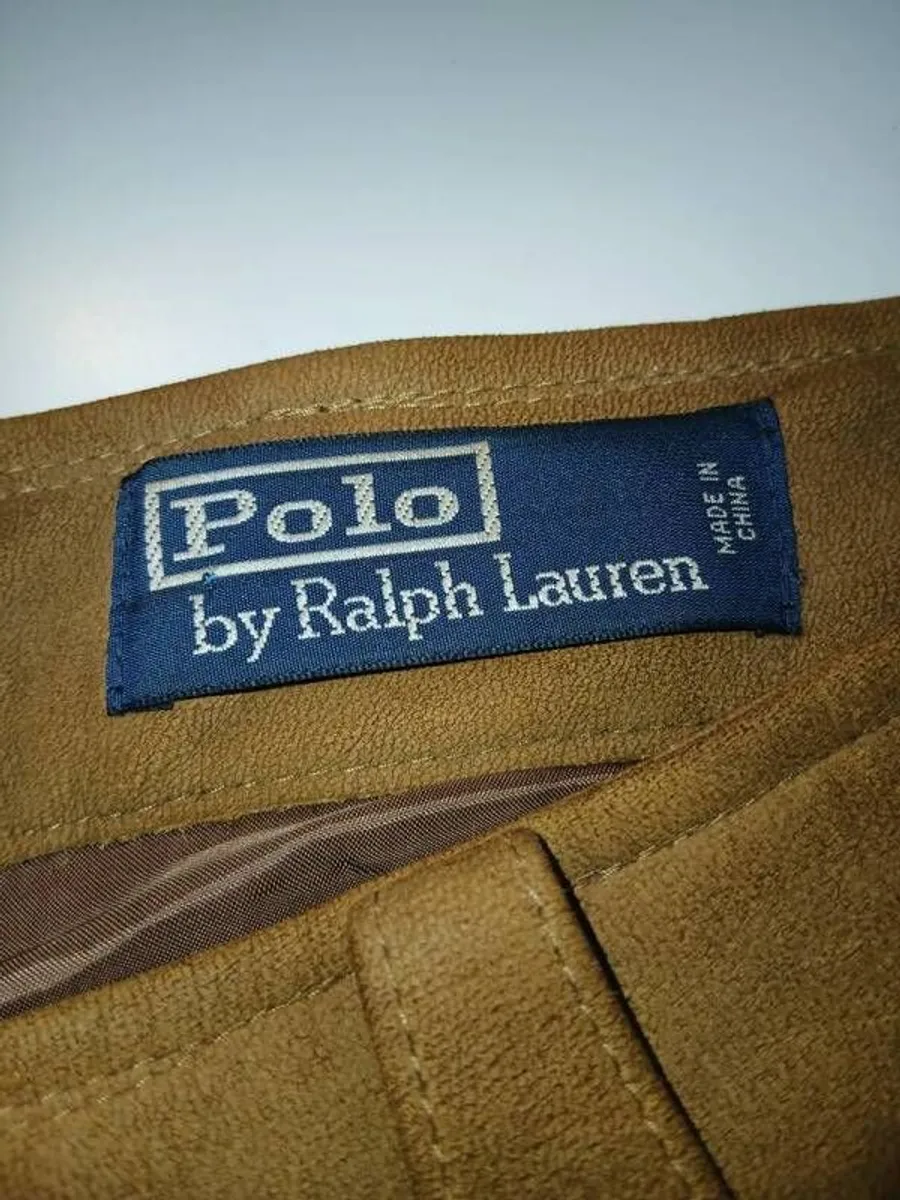 Ralph Lauren cowboy style  Leather Trousers new with label - Image 3