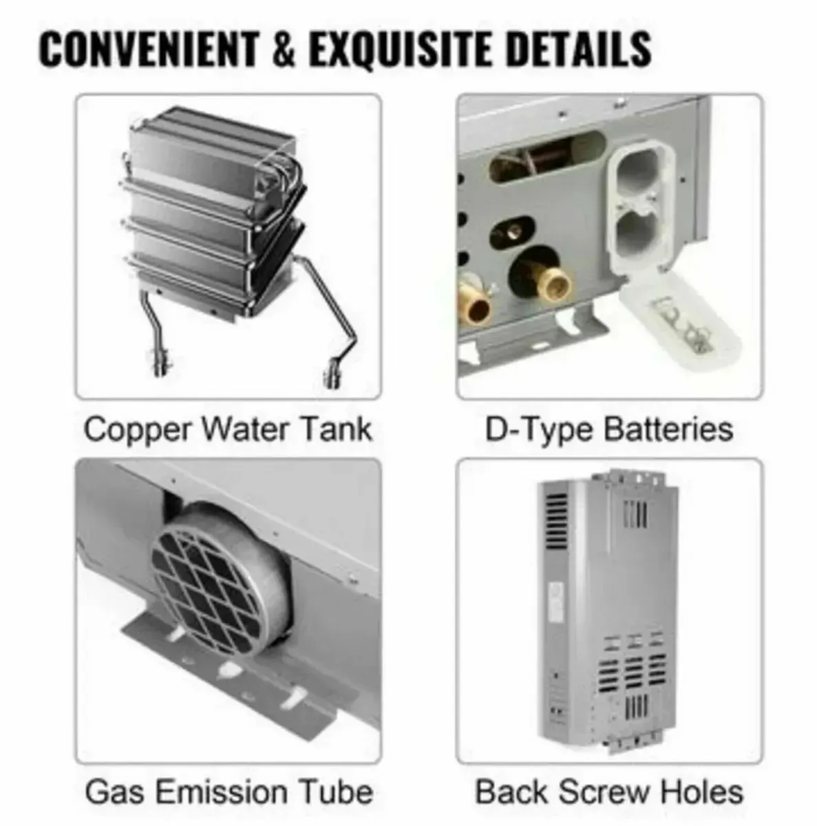 Tankless 8L LPG Instant Gas Hot Water Boiler - Image 4