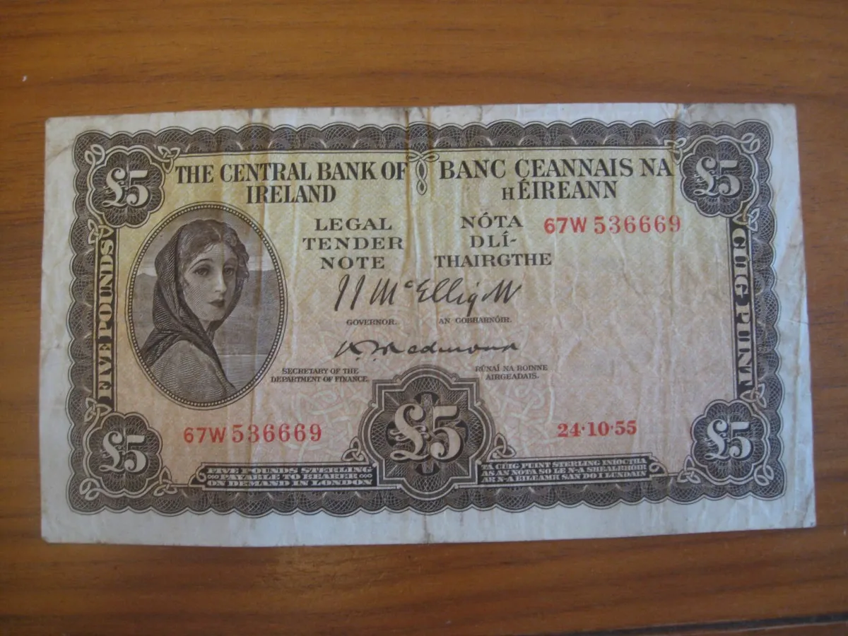 5 Pound Lavery Redmond Note - 120 Euros - Image 1