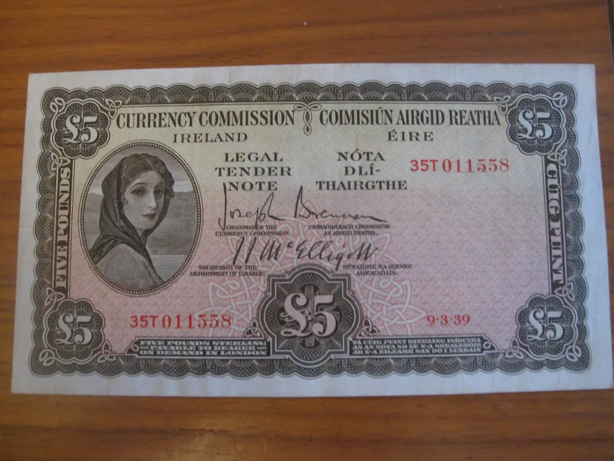 5 Pound Lavery Notes - 250 Euros Each - Image 1