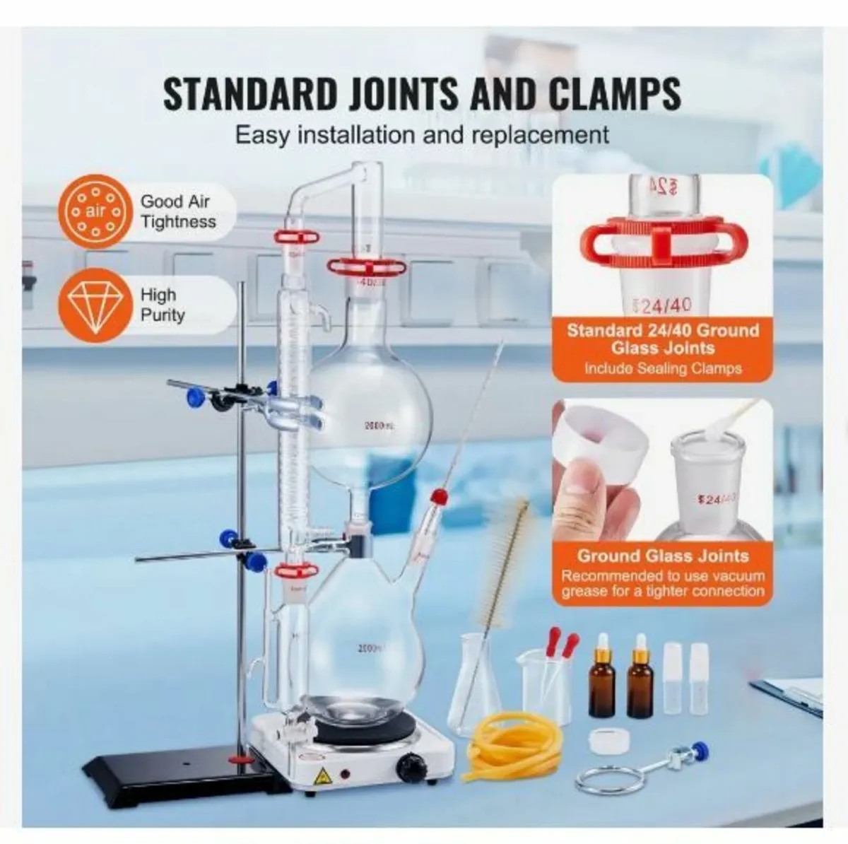 Essential Oil Distillation Kit, 2000ml - Image 2