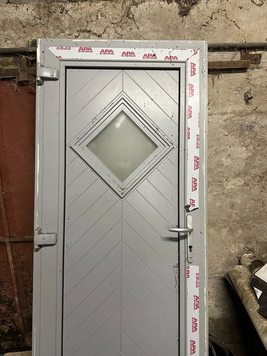 Grey pvc door