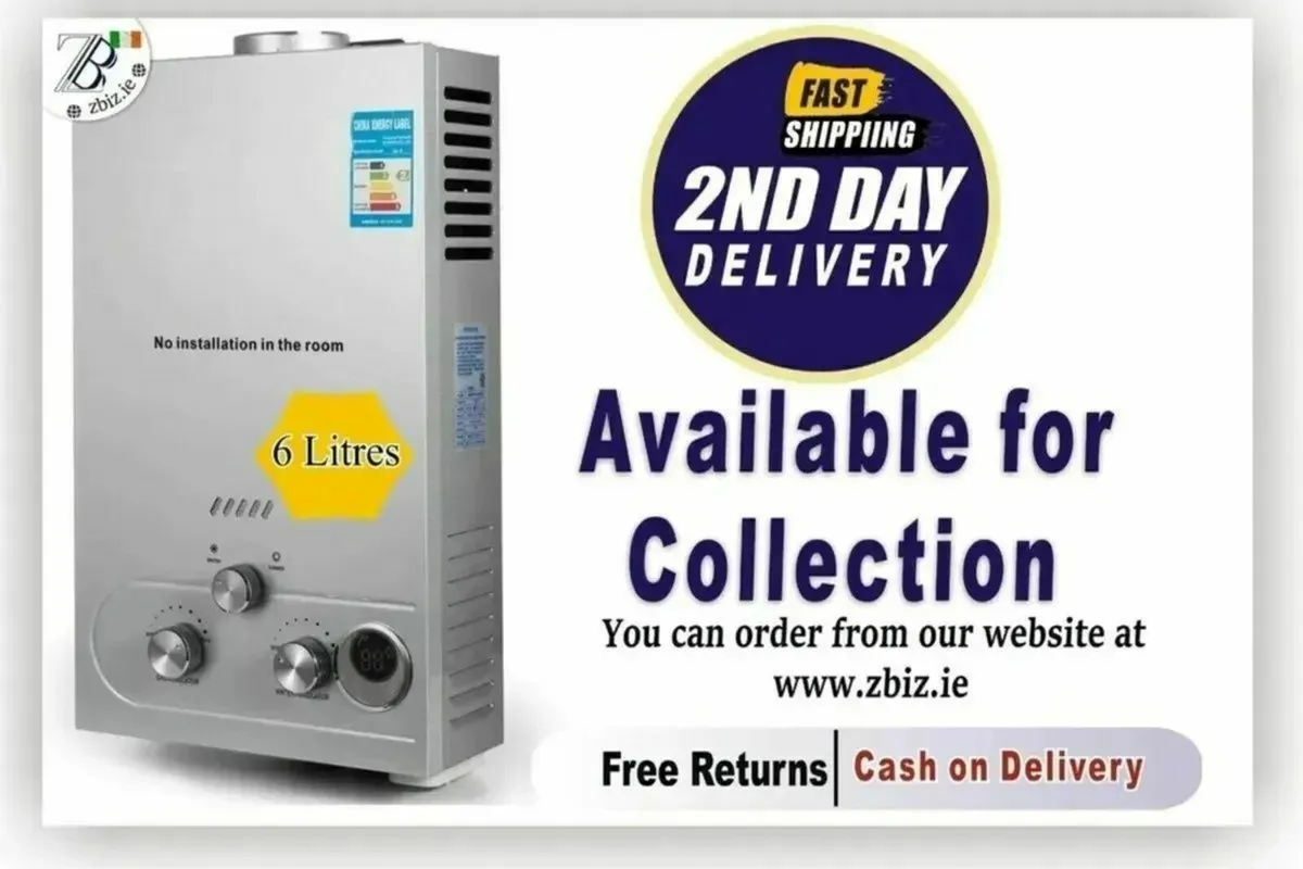 Tankless 6L LPG Instant Gas Water Heater - Image 1