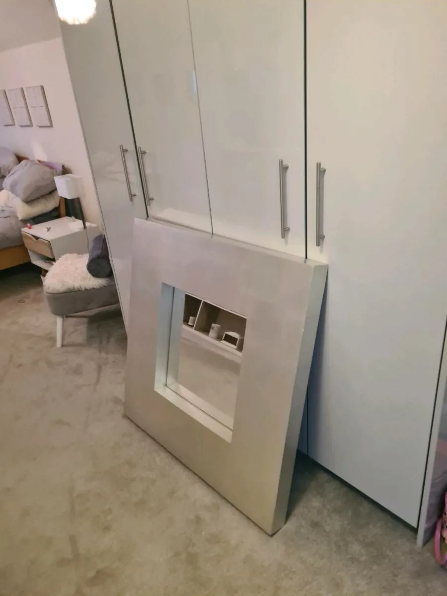 Large Silver Mirror - Image 4