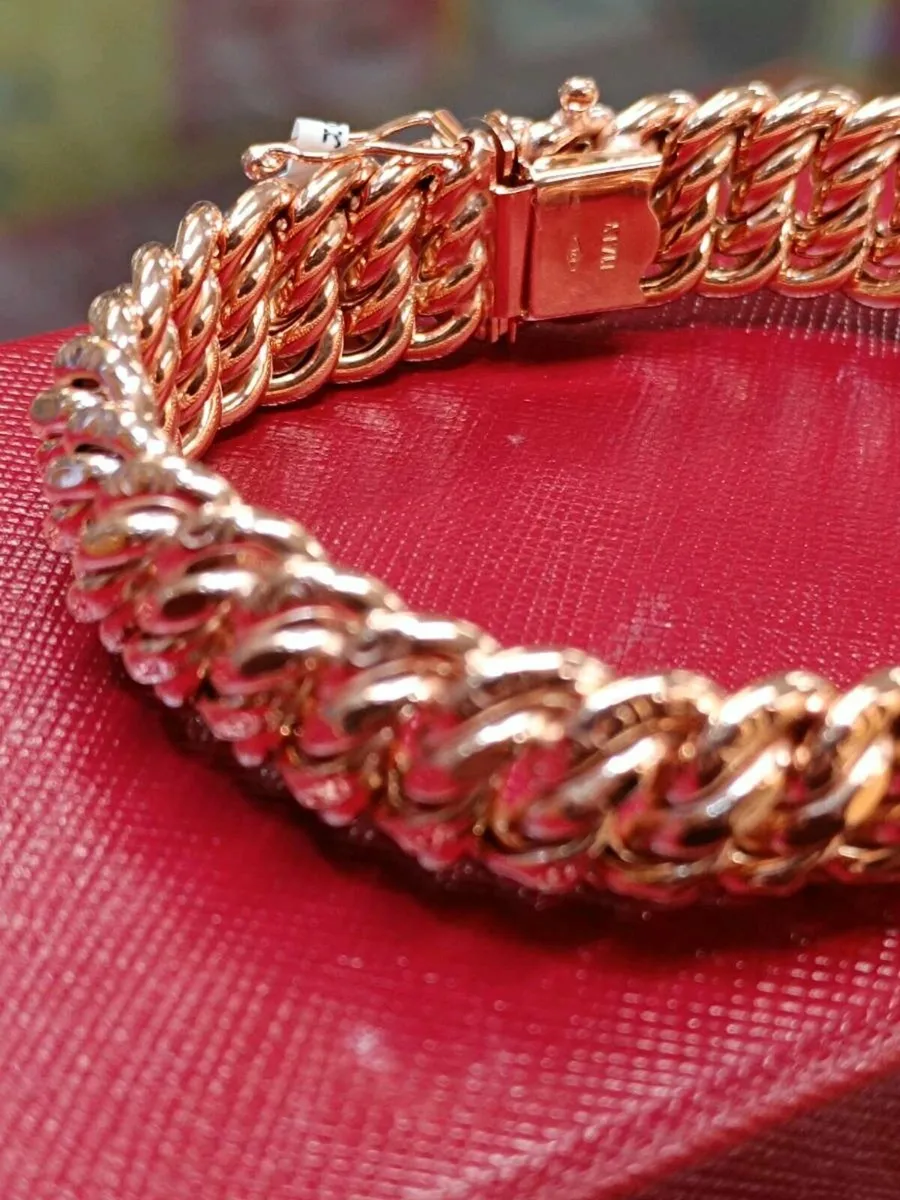 9k Rose Gold Byantine Bracelet - Image 2