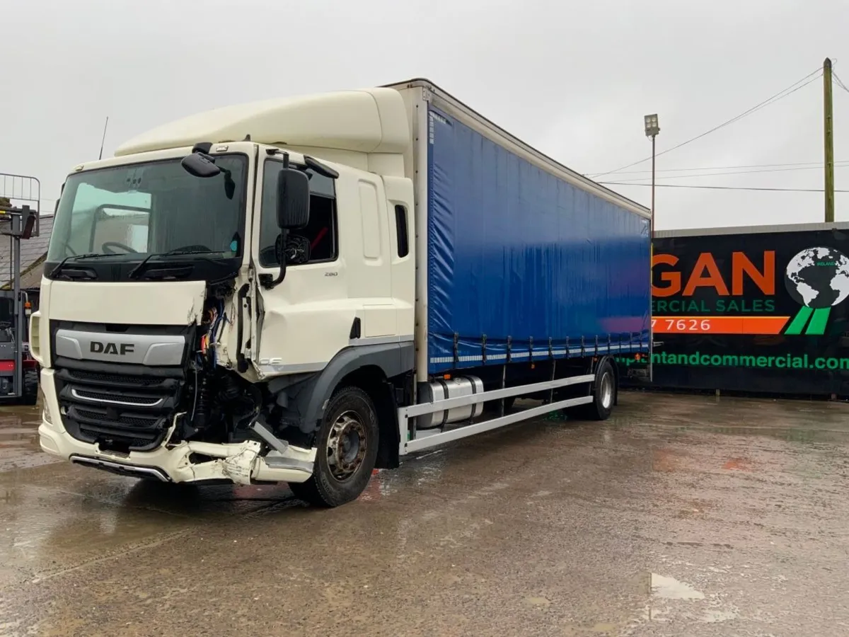 DAF CF 28ft Curtainside. 260hp Euro6 Automatic. - Image 1
