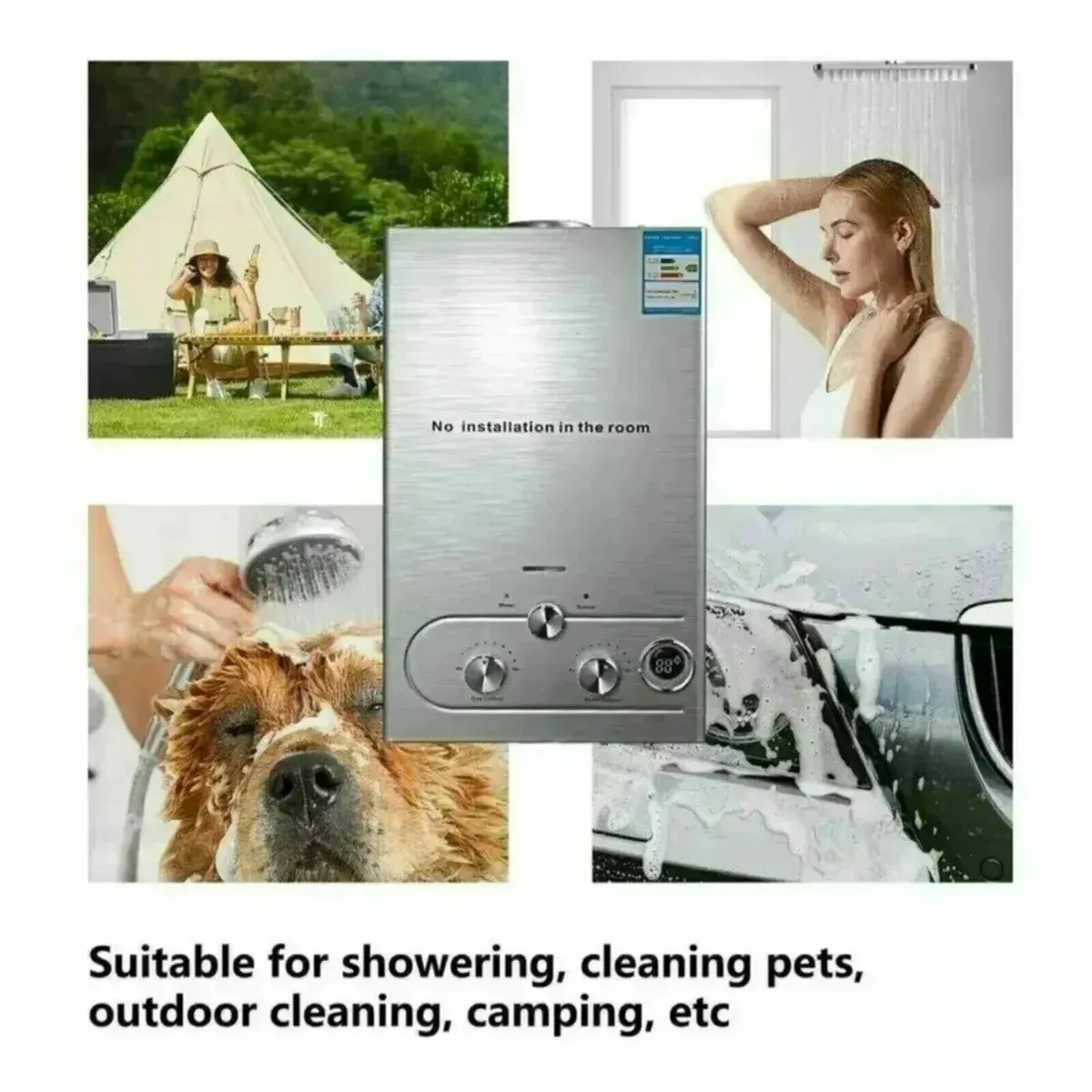 20L Tankless LPG Propane Instant Water Heater - Image 2