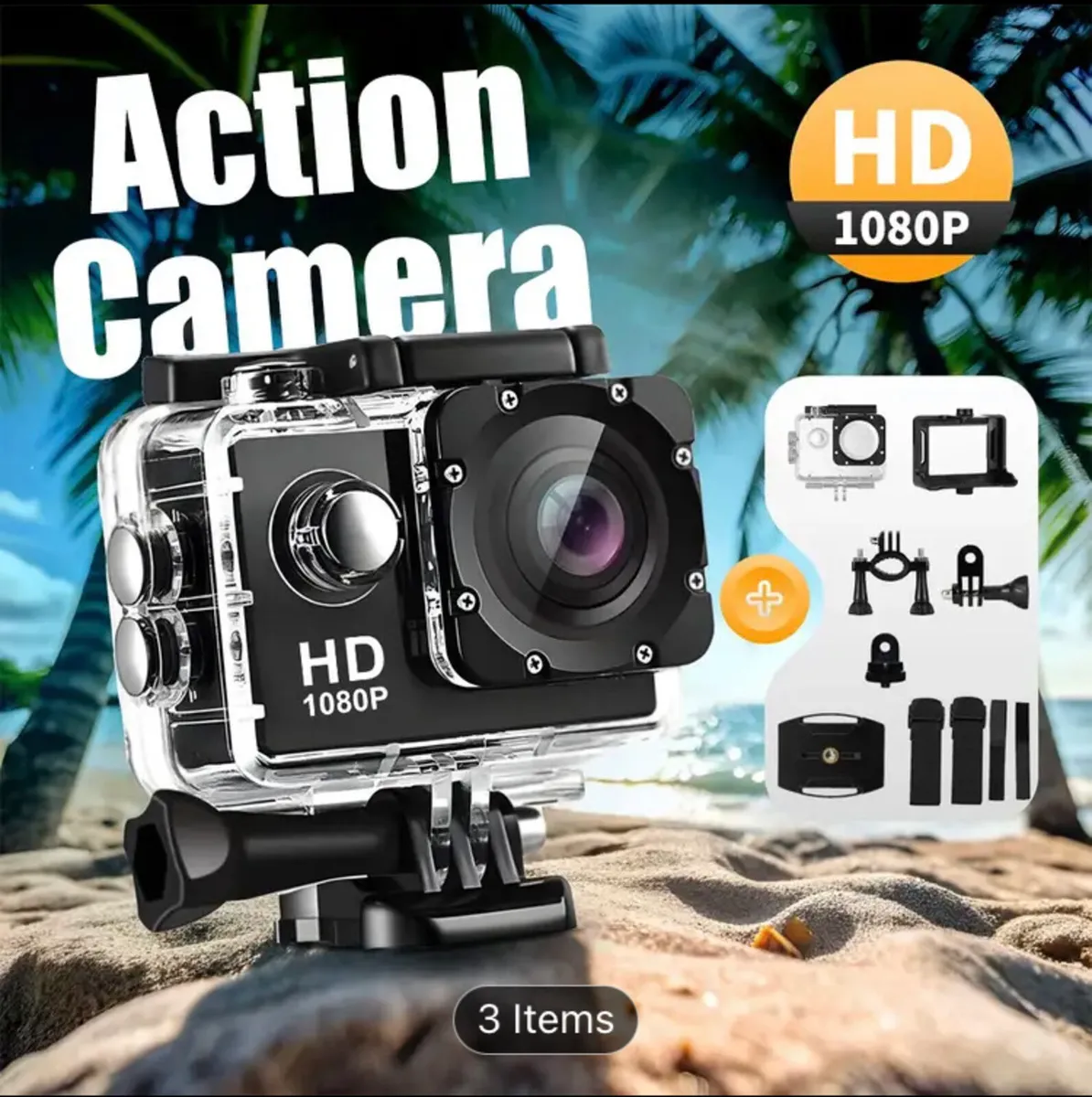 Action camera waterproof body camera - Image 3
