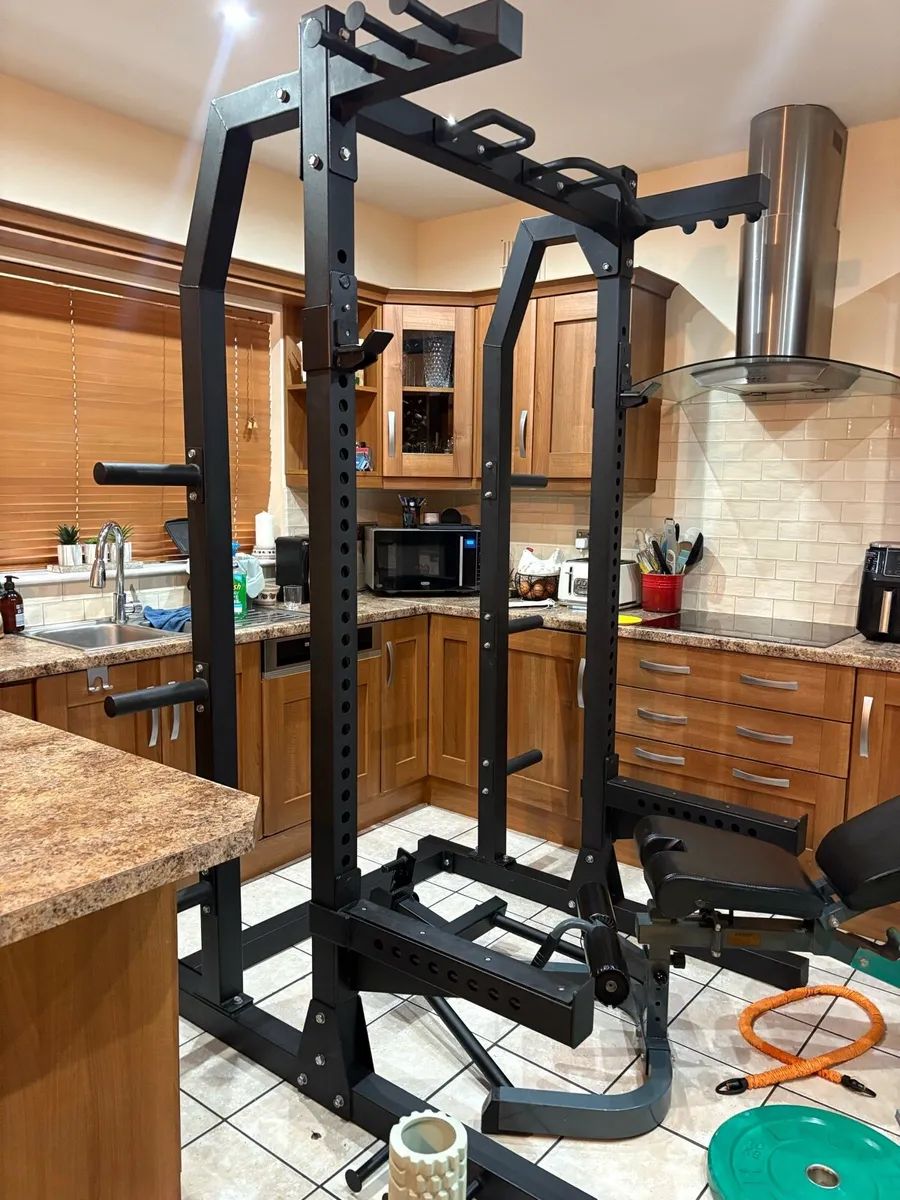 READ, FULL COMMERCIAL GYM SET. HUGE HEAVY RACK!!! - Image 3