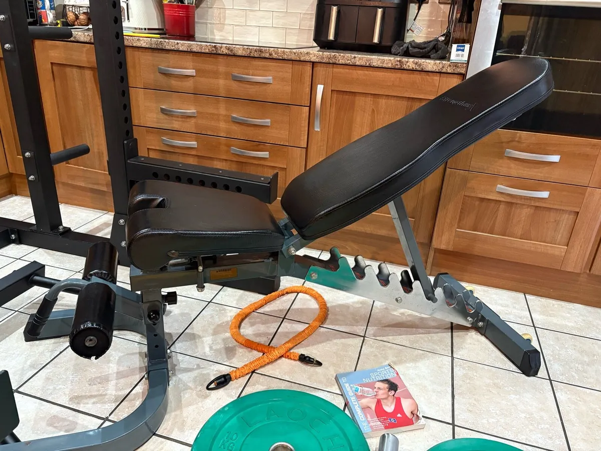 READ, FULL COMMERCIAL GYM SET. HUGE HEAVY RACK!!! - Image 4