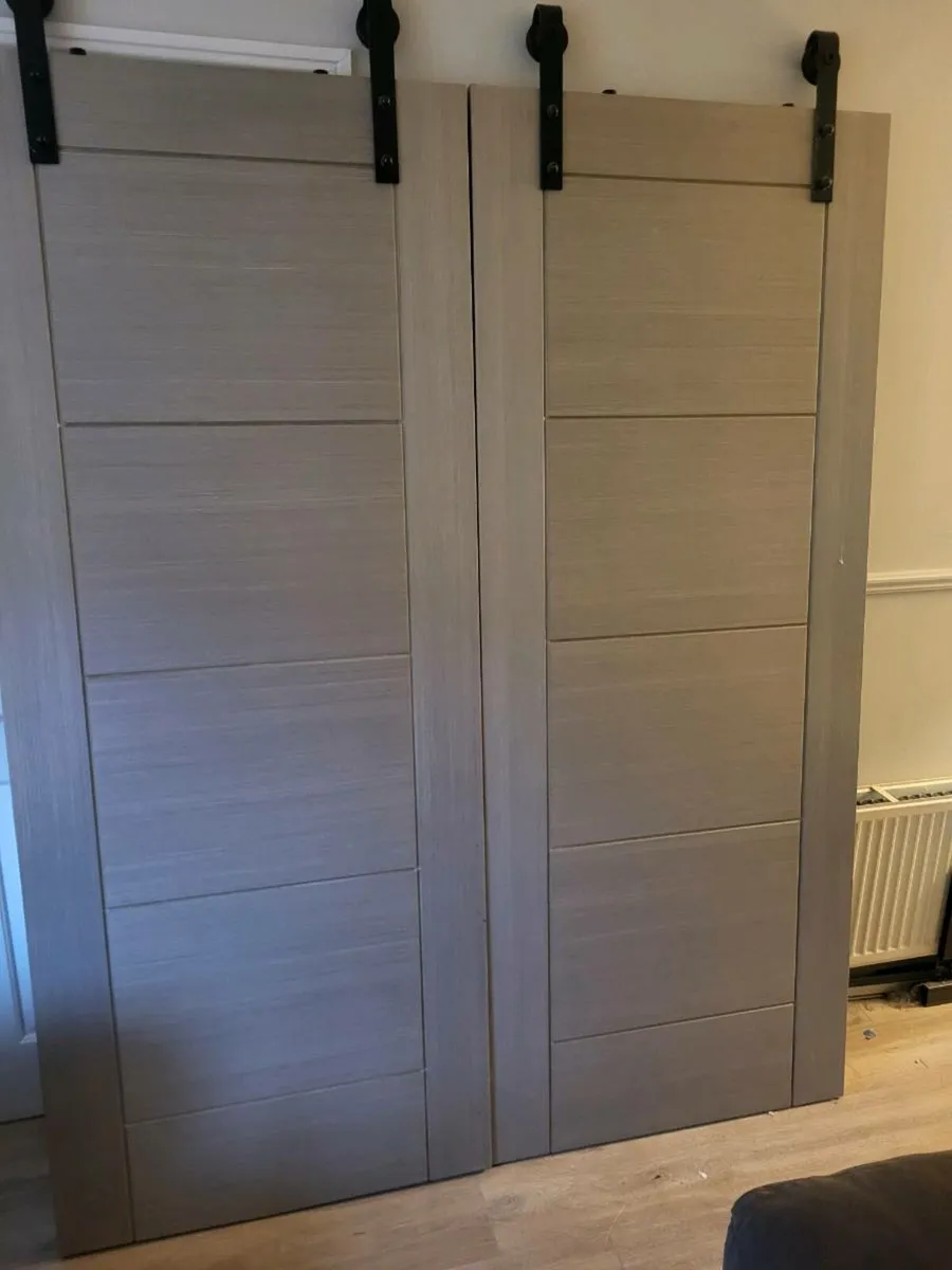 Set of oak double doors - Image 1