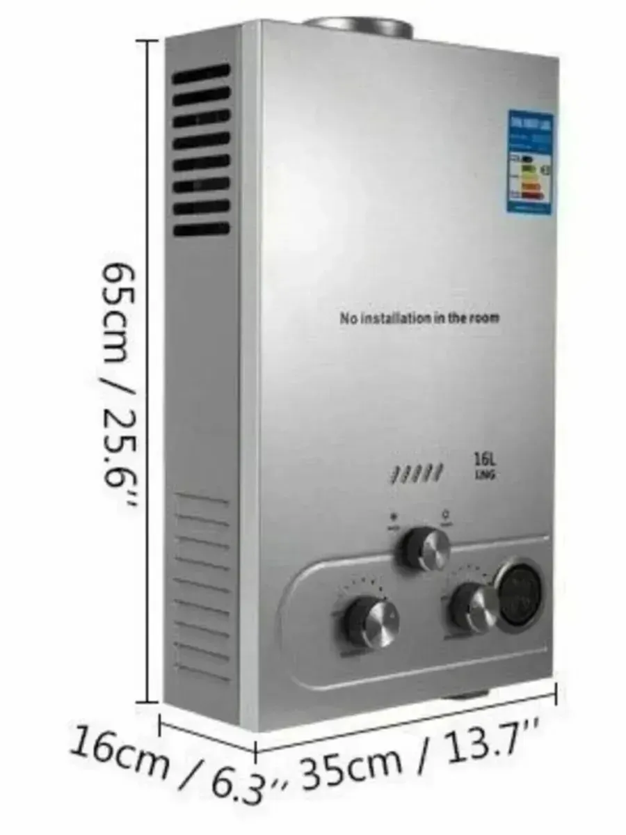 16L LPG Gas Propane Tankless Hot Water Heater - Image 1