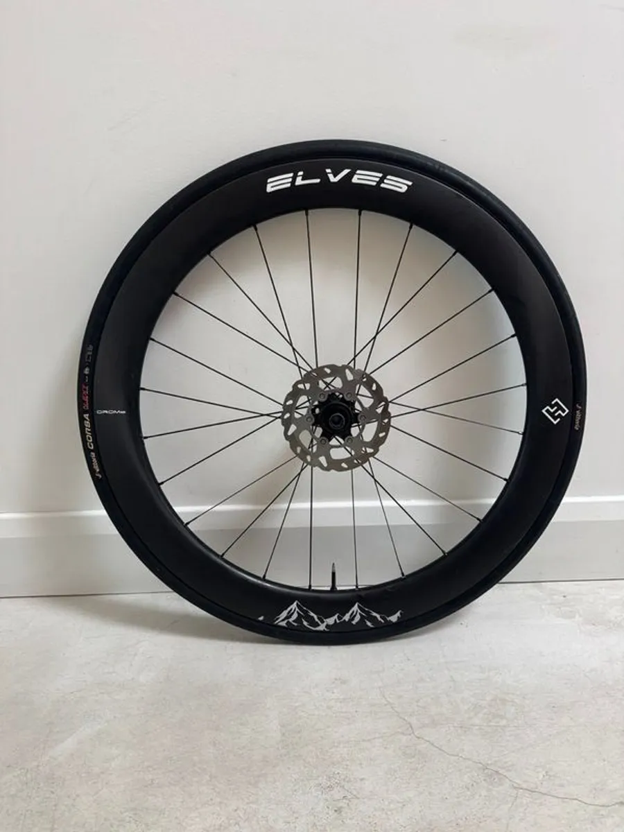 56mm Deep Section Disc Brake Rear Bike Wheel - Image 1