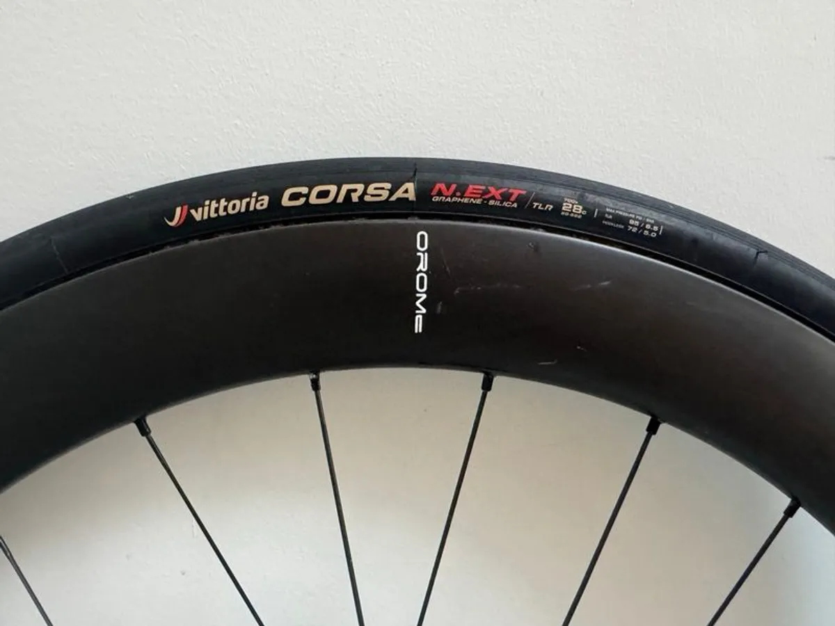 56mm Deep Section Disc Brake Rear Bike Wheel - Image 4