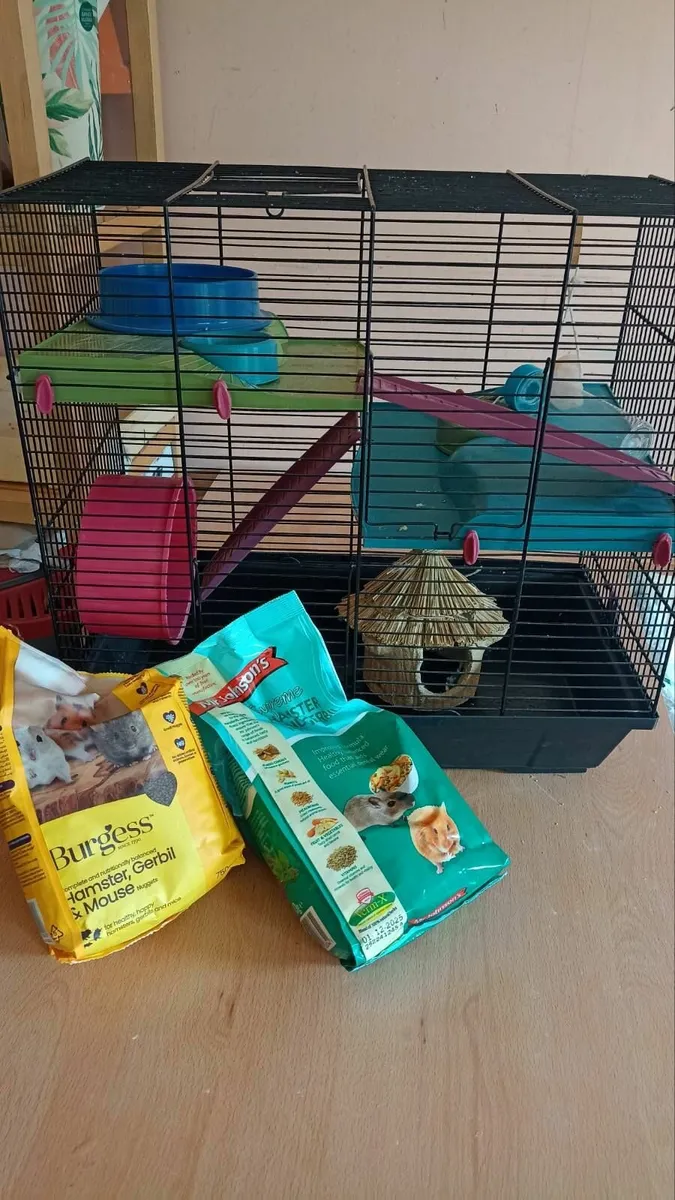 Hamster Cage – Like New, Complete Set