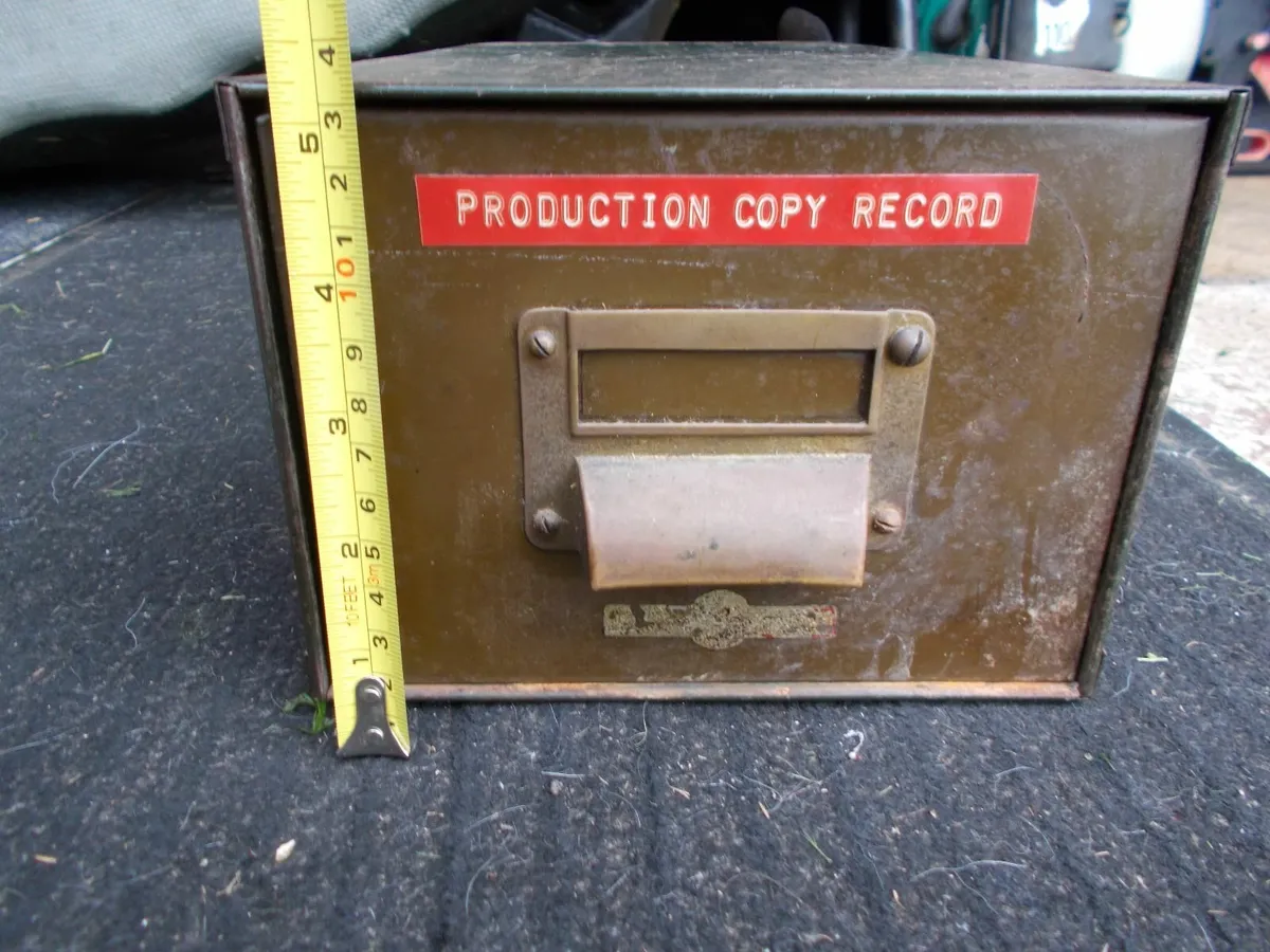 1960's Index card Filing Drawer - Image 4