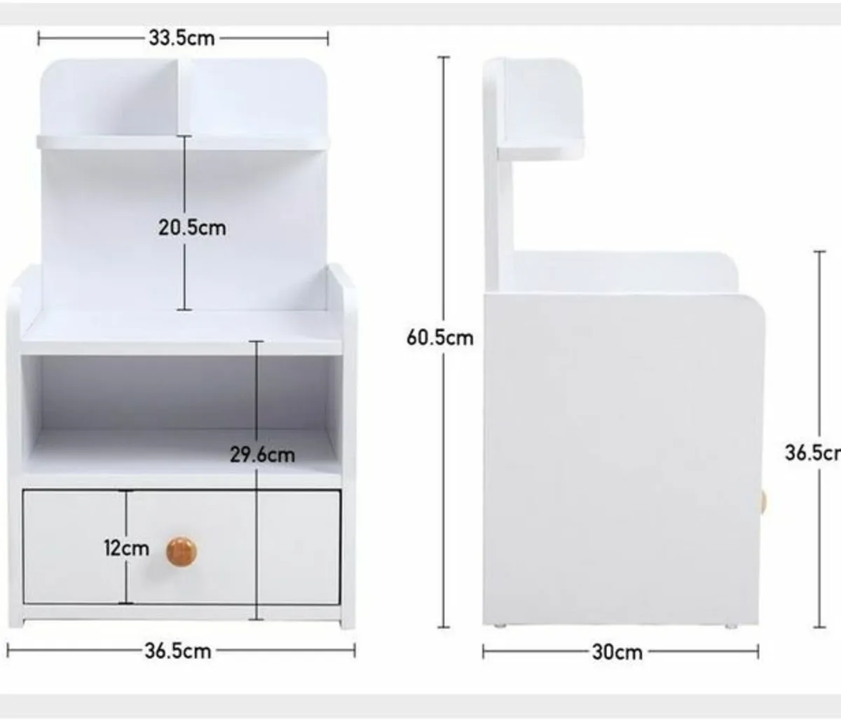 Wooden Bedside Table - Image 1