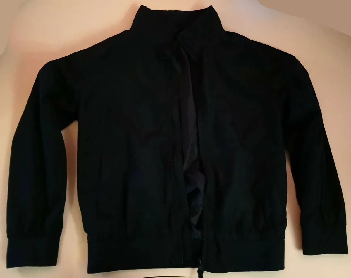 Kids stylish light jacket coat jumper in dark navy - Image 3