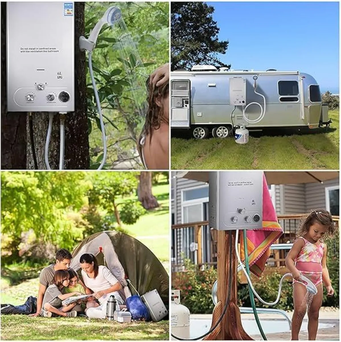 12L Tankless LPG Gas Water Heater for Camping - Image 2