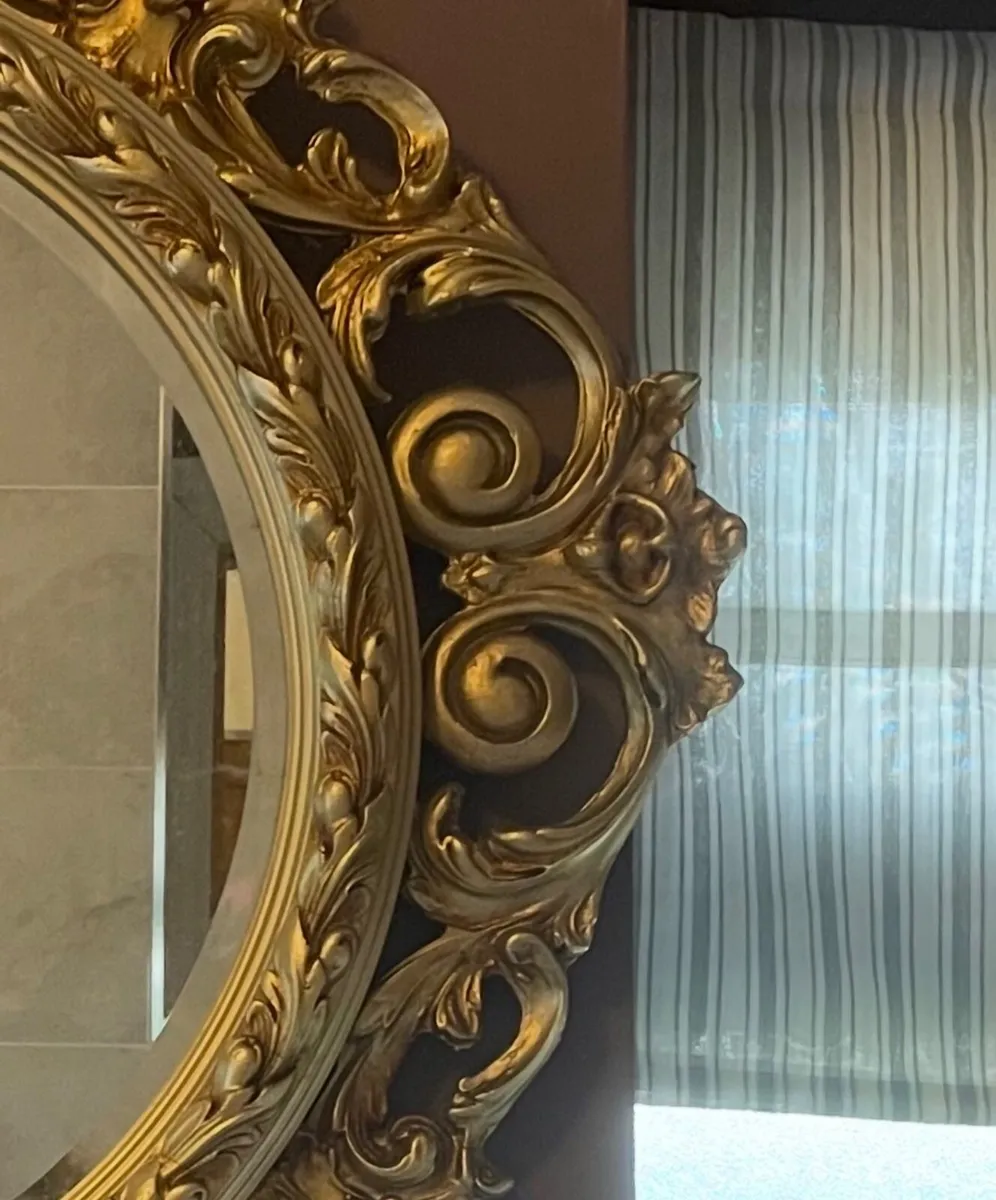 Gilt Mirror by Peers Art Circa 1970 - Image 2
