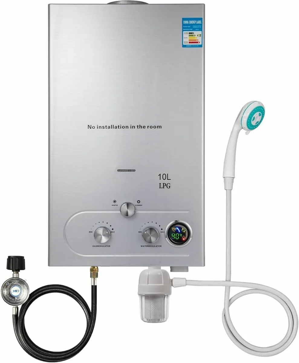 10L Tankless LPG Propane Instant Gas Heater - Image 2