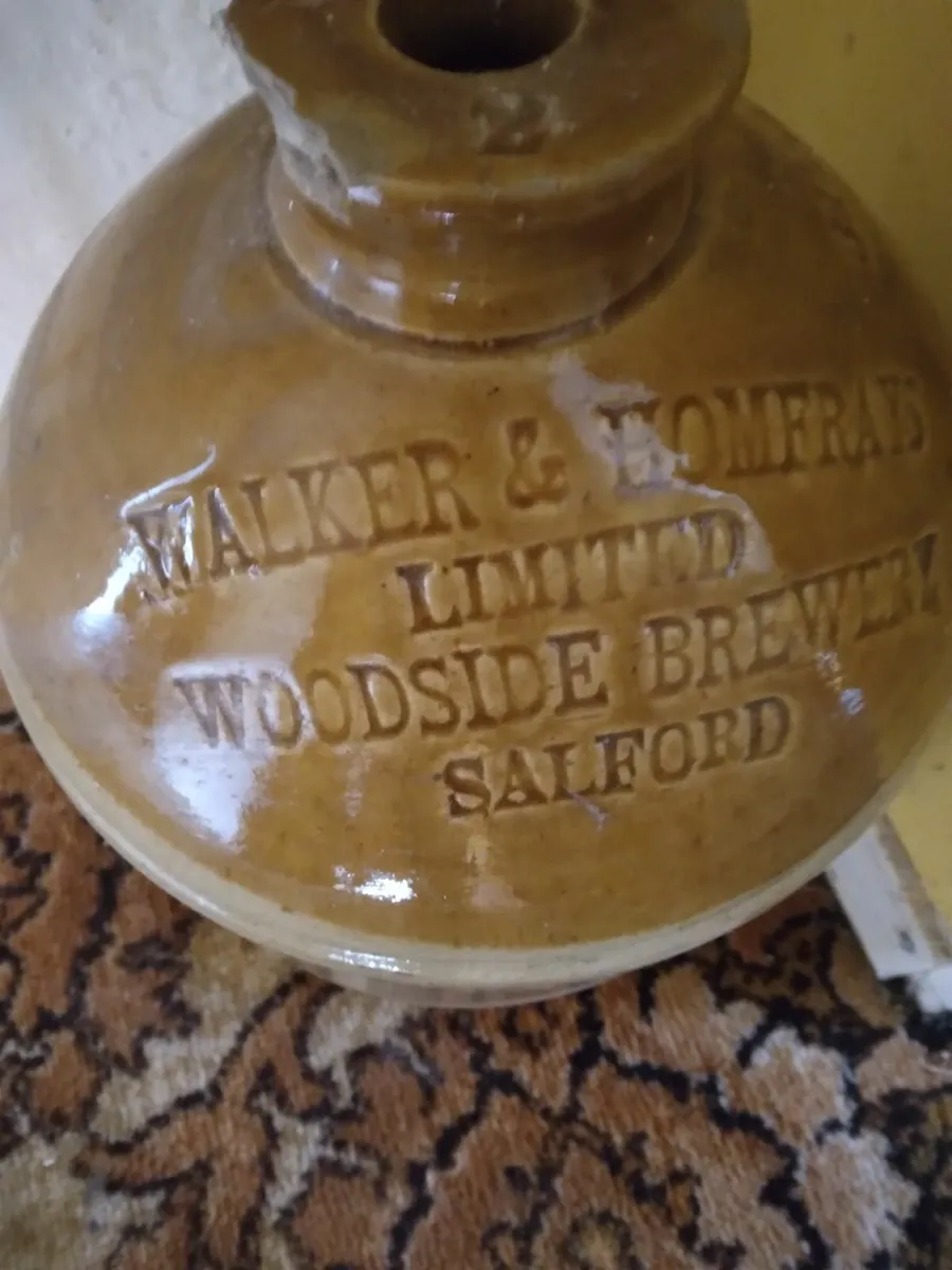 Pottery crock vase - Image 4